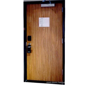 Public area 90 min fire rated  HPL wood door for hotel with certification